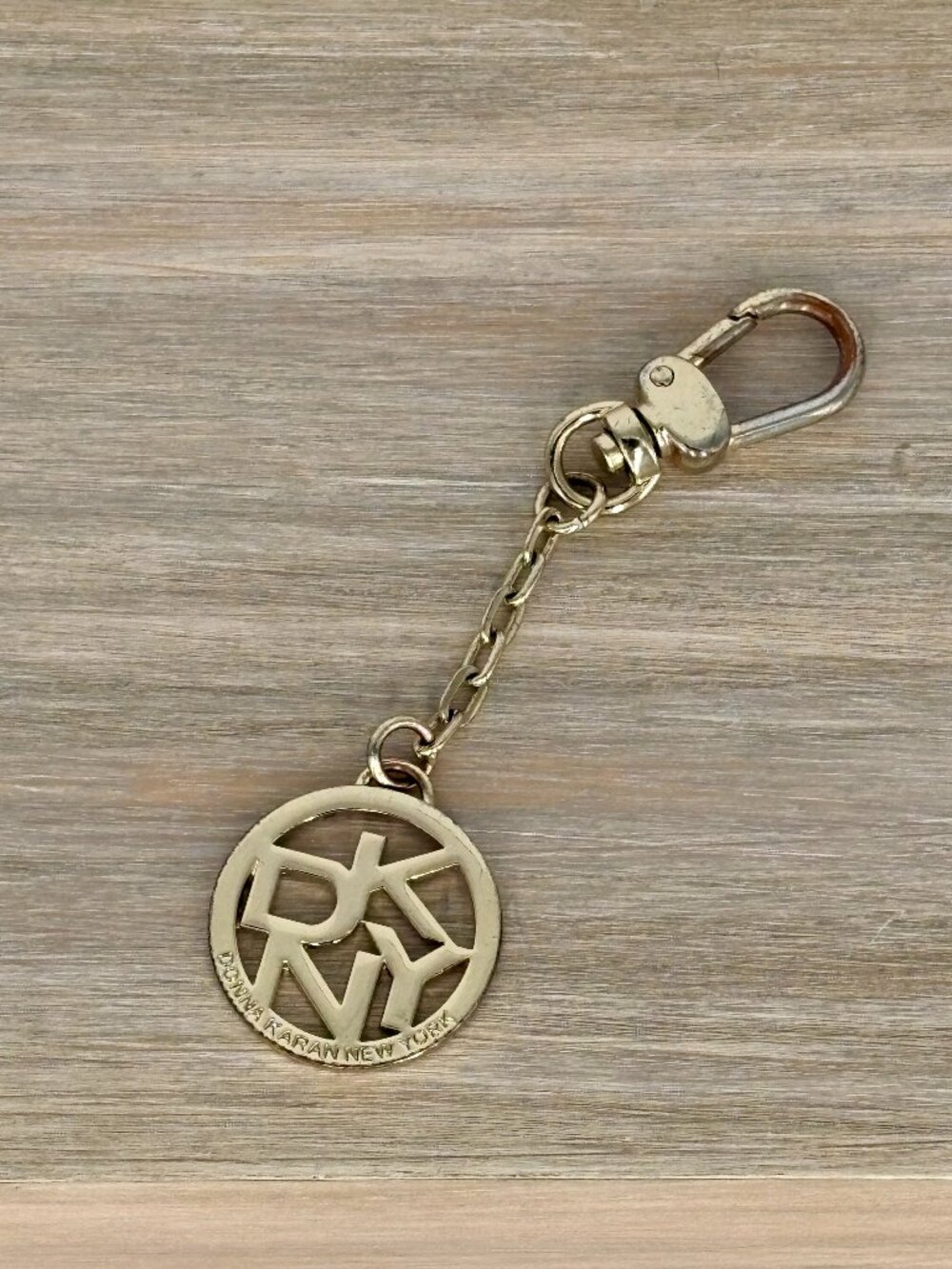 DKNY Gold Tone Keychain